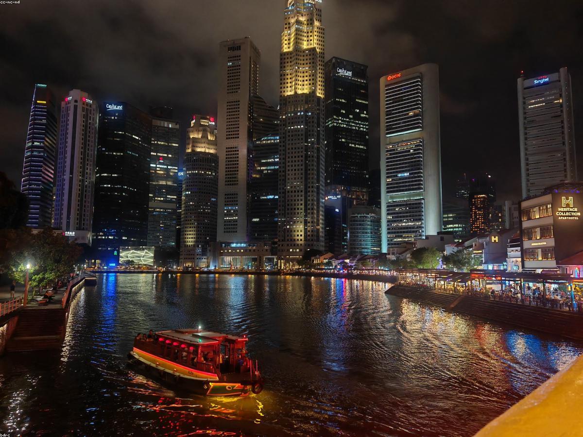 Singapore river skyline
